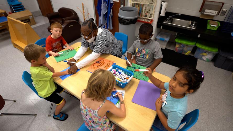 Students at JCPS 'Ready4K' summer program on July 13, 2022