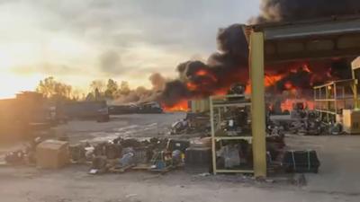 Plane crash - flames at business 11-4-2025.jpeg