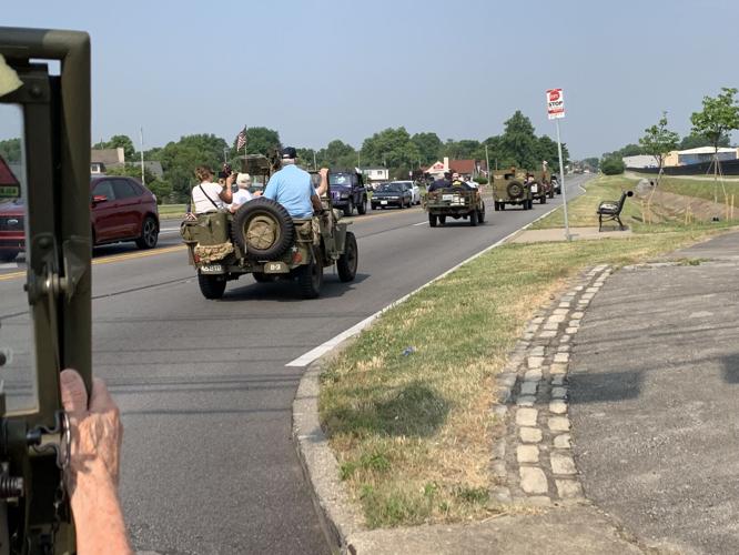 Louisville area World War II veterans take a ride on an antique military vehicle