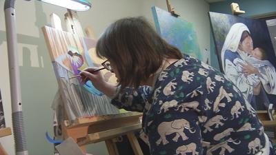 Louisville painter with Down Syndrome gaining following
