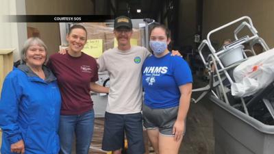 SOS DONATES MEDICAL SUPPLIES TO CORYDON HS .jpeg