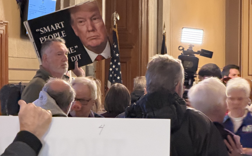 Redistricting Demonstrators at Indiana Statehouse