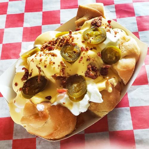 Pretzel bite nachos Indiana State Fair 2022.jpg