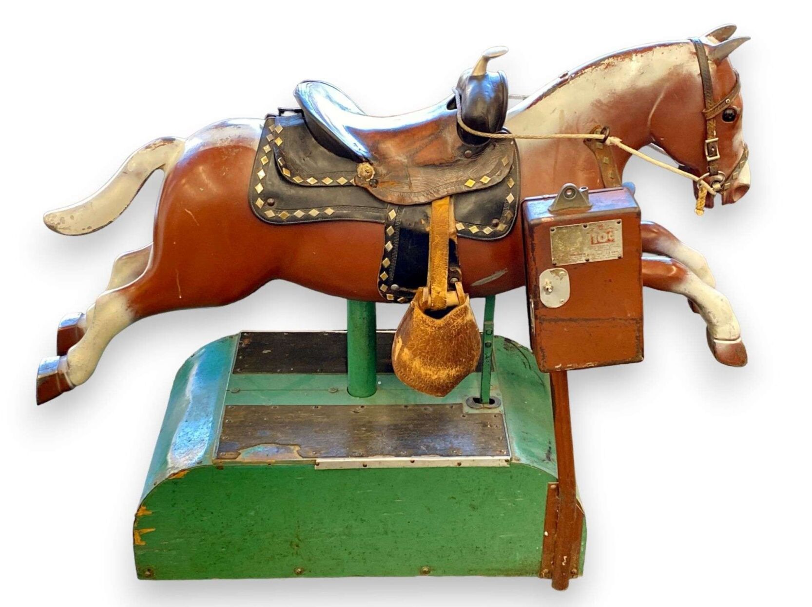 Butt Drugs auction--coin-operated horse 'Sandy'