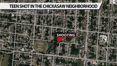 Chickasaw neighborhood shooting map