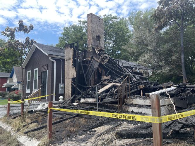 AFTERMATH OF PRENTICE STREET HOUSE FIRE