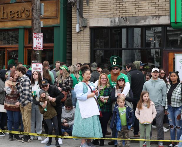 Crowd outside of O'Sheas