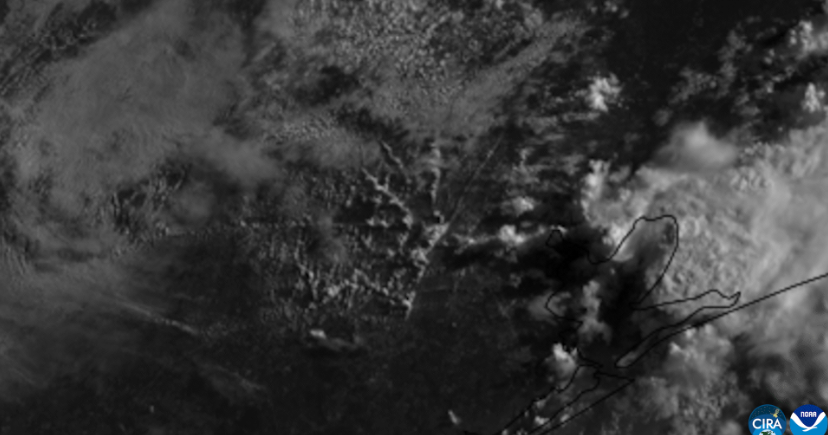 NOAA Satellite Captures Rare Imagery of “Interstate-Induced” Clouds