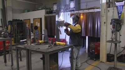 Iroquois High School Student Welding 12/20/19
