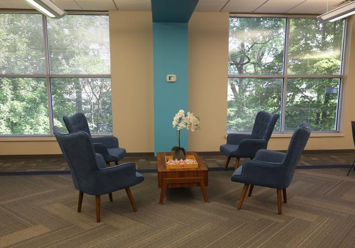 Sitting area at Confluent Health headquarters