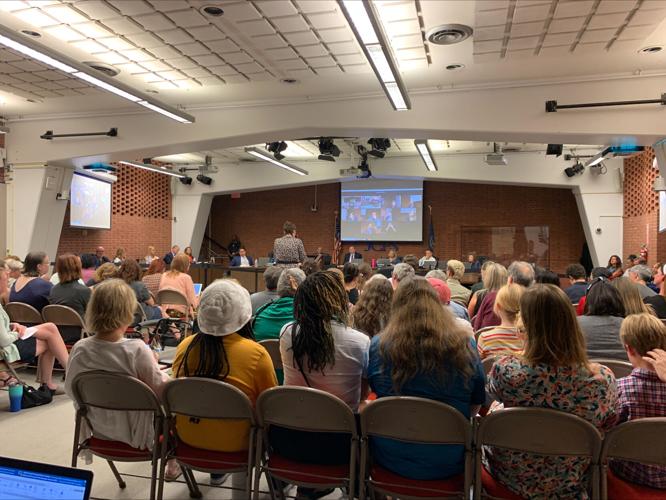 Crowd at JCPS board meeting