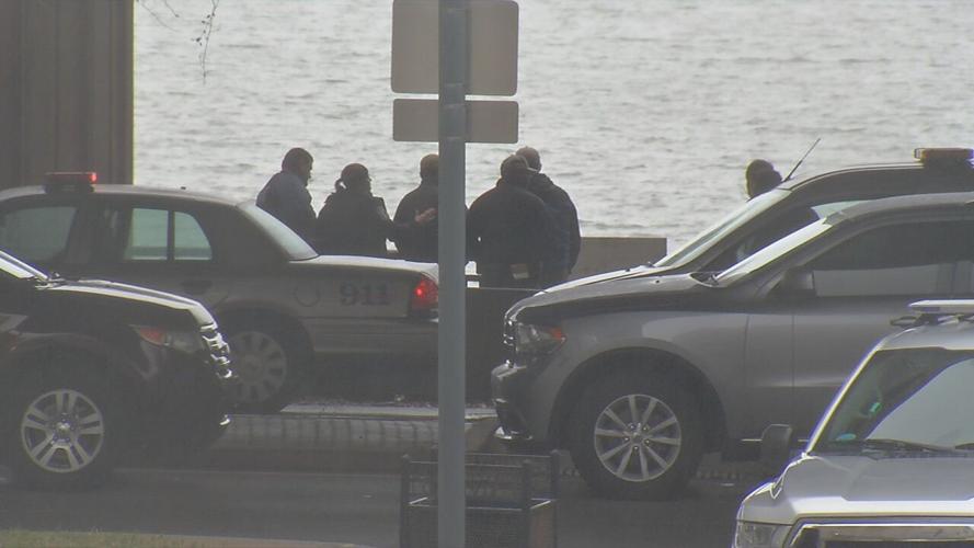 Police at downtown Louisville homicide scene (generic)