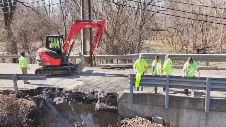 Blackiston Mill Road Bridge closed due to dam failure