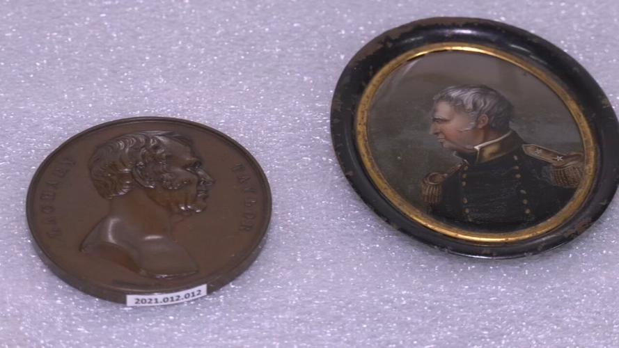 Historical objects on display at Frazier History Museum on Presidents Day 2022