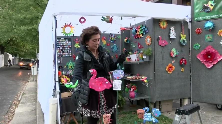 St. James Court Art Show vendor booth