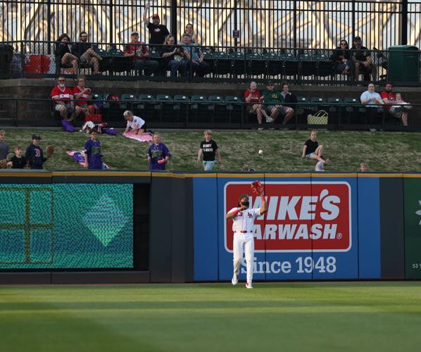 Rece Hinds catches a fly ball.JPG