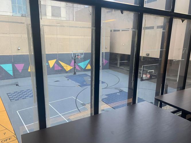 Recreational space at Louisville's youth detention center