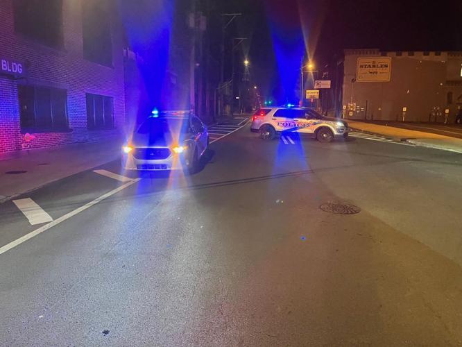 Police on Baxter Avenue