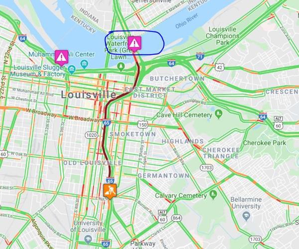 MAP: Nov. 6, 2019 semi truck crash on Kennedy Bridge