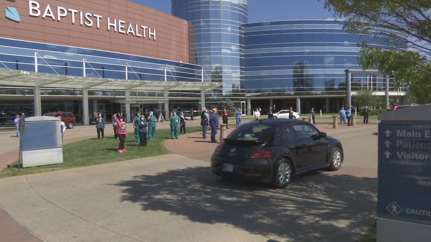 Drive-by caravan at Baptist Health Floyd County