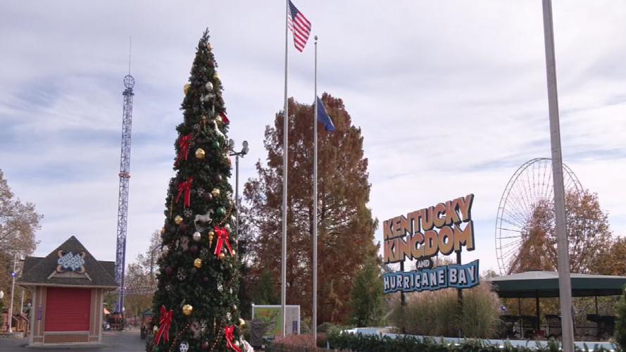 Christmas at Kentucky Kingdom prep 11-8-24