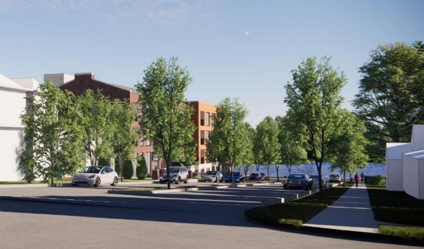 Proposed Madison, Indiana, apartment development rendering 7-15-25
