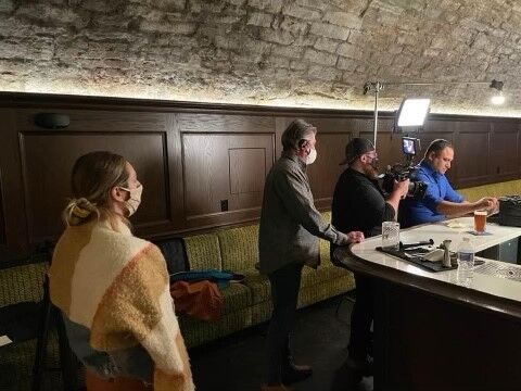 Inder Kumar on movie set