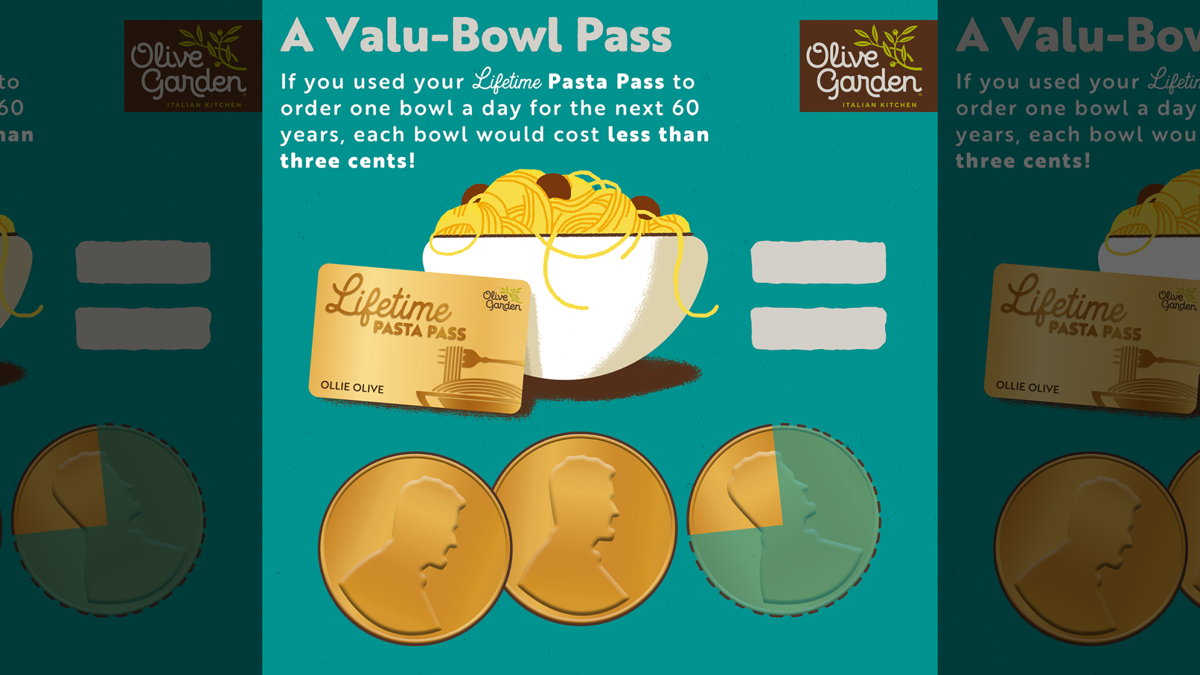 Olive Garden Offering Lifetime Pasta Passes But Only For 50