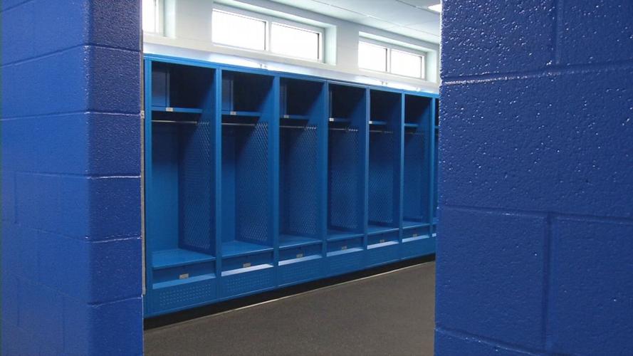 Football locker room at SCHS