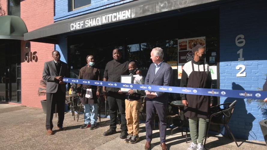 Ribbon cutting of Chef Shaq Kitchen