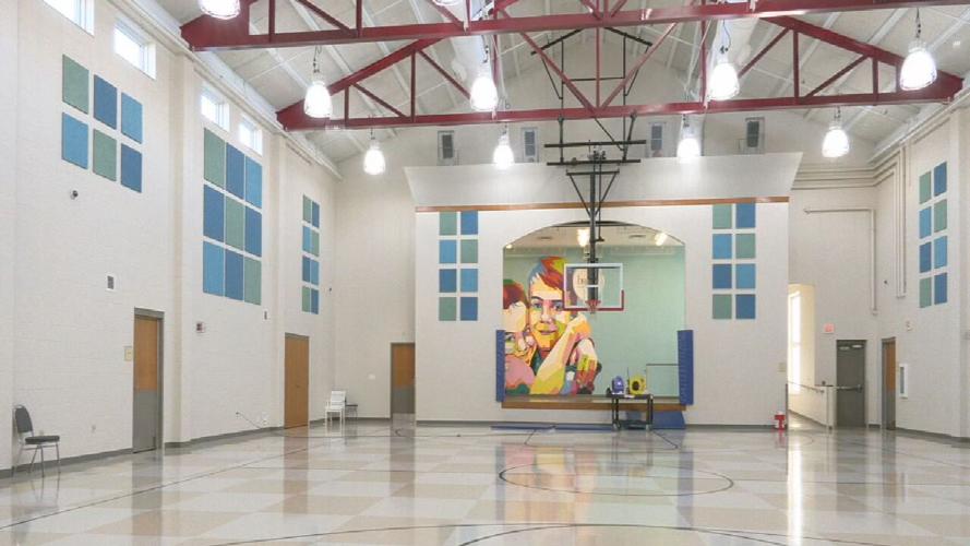 Home of the Innocents indoor basketball goals