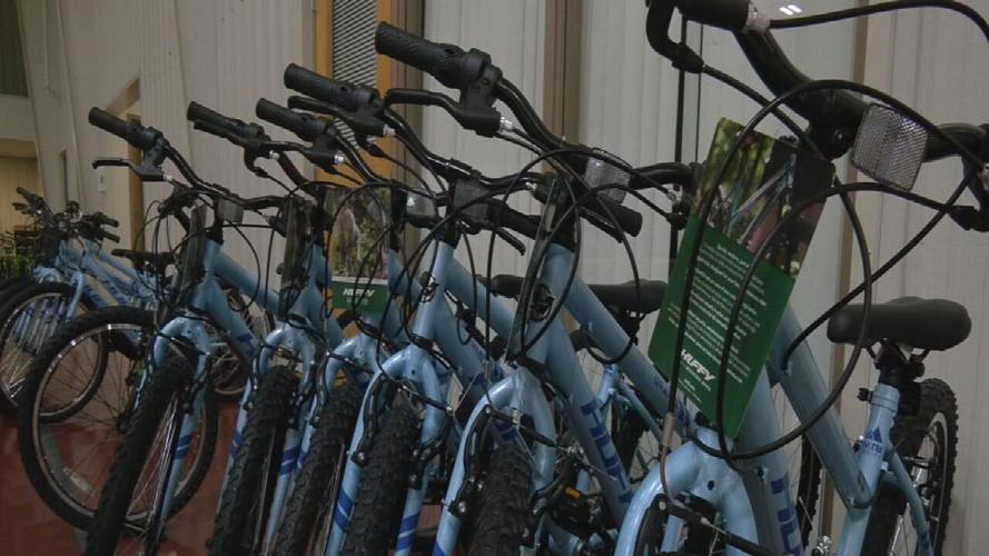 Bikes on display for Christmas Gift Extravaganza