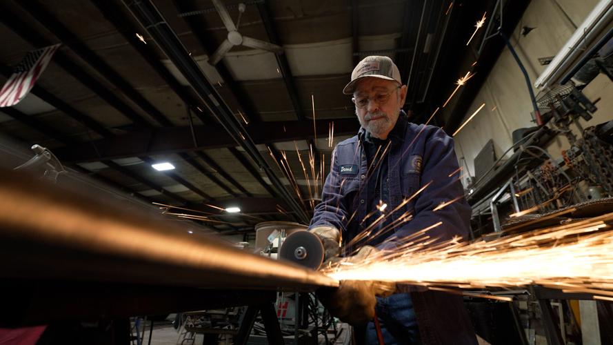 Madison, Indiana city fabricator, Dave Kidwell creates decorations for city displays