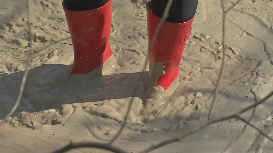 Slurry in Blue Lick Creek in Bullitt County 4-10-19