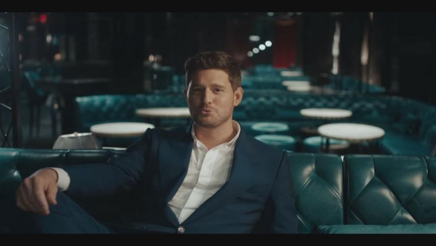 Michael Buble seated