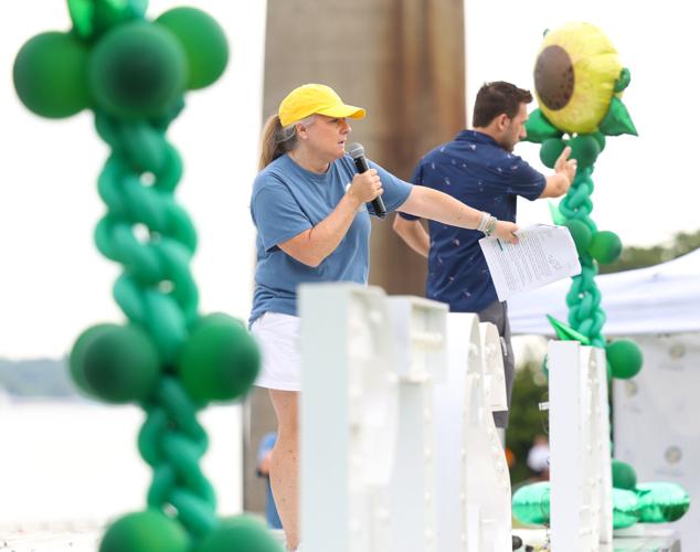 Brandi Felser speaks at Race to Cure Sarcoma.JPG