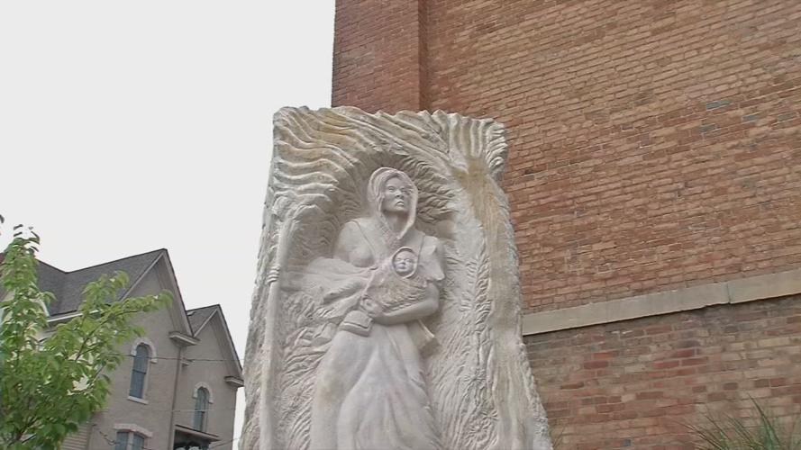 Second Baptist Church-New Albany-Lucy Higgs Nichols statue-clean.jpg