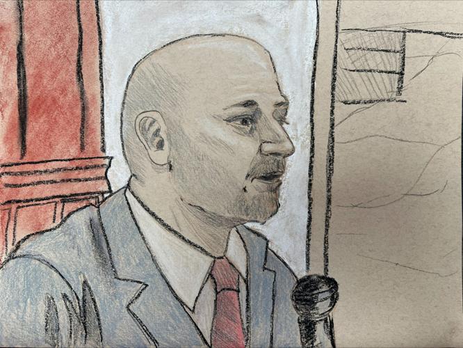 COURTROOM SKETCH - Tim O'Daniel, LMPD Digital Forensics Expert - 6-27-2025.jpeg