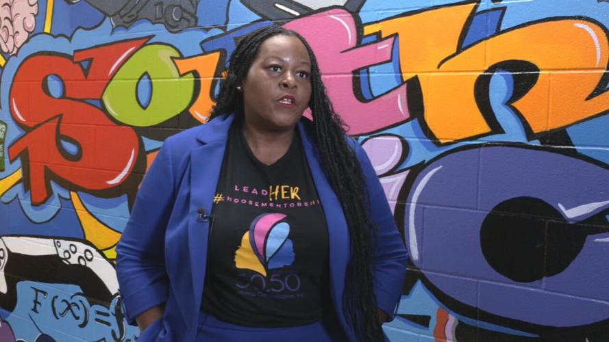 Nicole Hayden, a youth advocate, at Louisville's Southwick Community Center