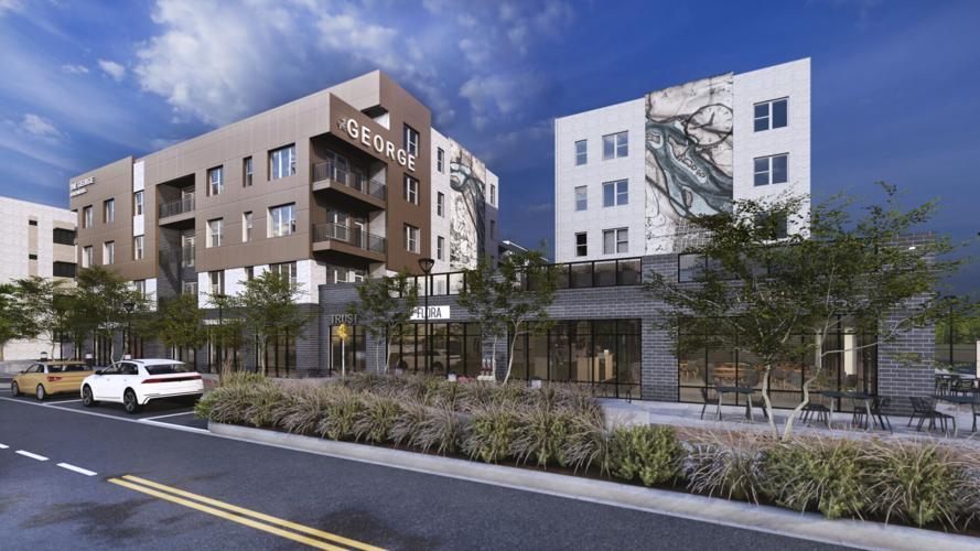 Visualization of luxury apartment complex planned for Clarksville, Indiana