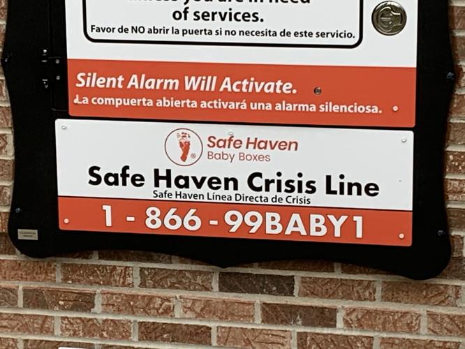 Baby box installed at Harrison Township Fire Station 1 in Corydon, Indiana (Jan. 11, 2021)