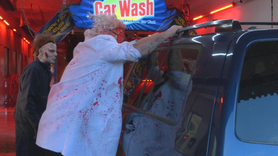 NAHS students haunted carwash 10-27-23