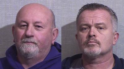 Bill Abbott and Carl Lamb mugshots