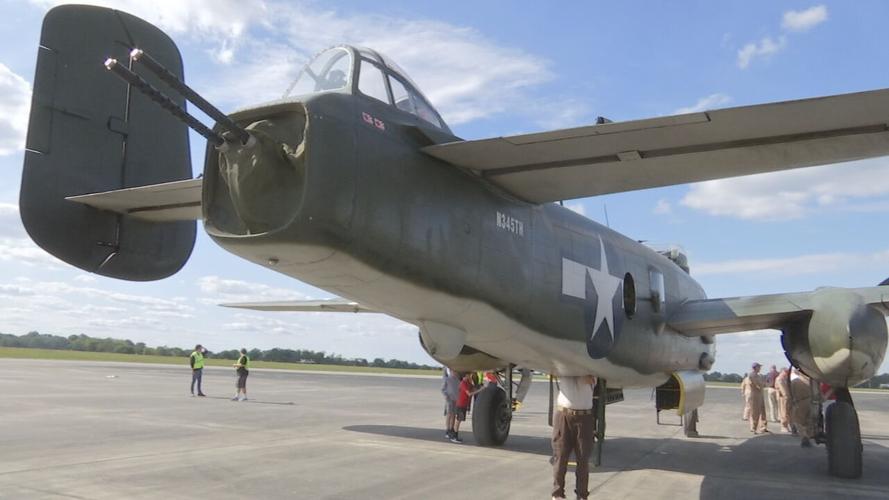B-25 Bomber flight at Bowman Field on 10/3/20