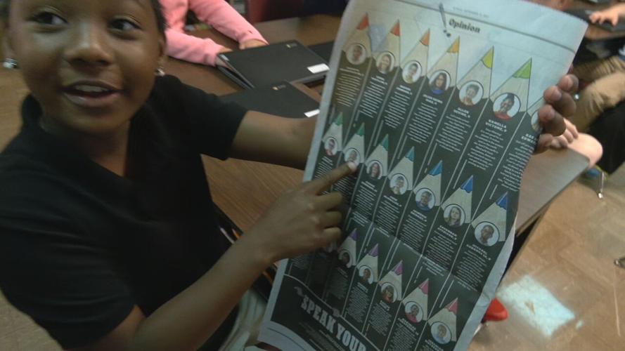 Johnsontown Rd. Elementary 4th graders in New York Times 9-25-22