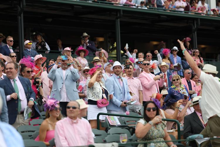 Fans on Kentucky Oaks Day 2025