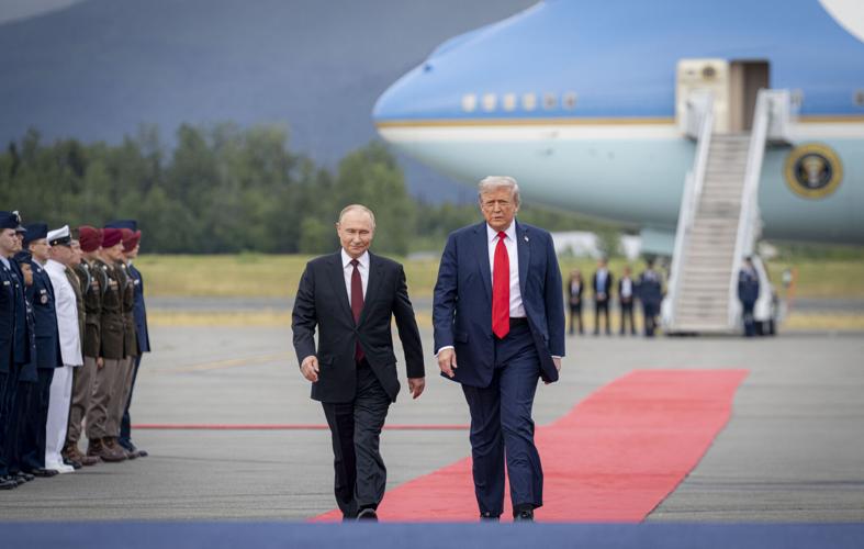 Trump and Putin at Alaska summit 8-15-2025
