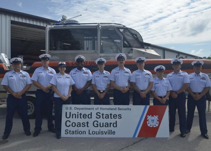 United States Coast Guard Station Louisvlle ceremony (2).jpg