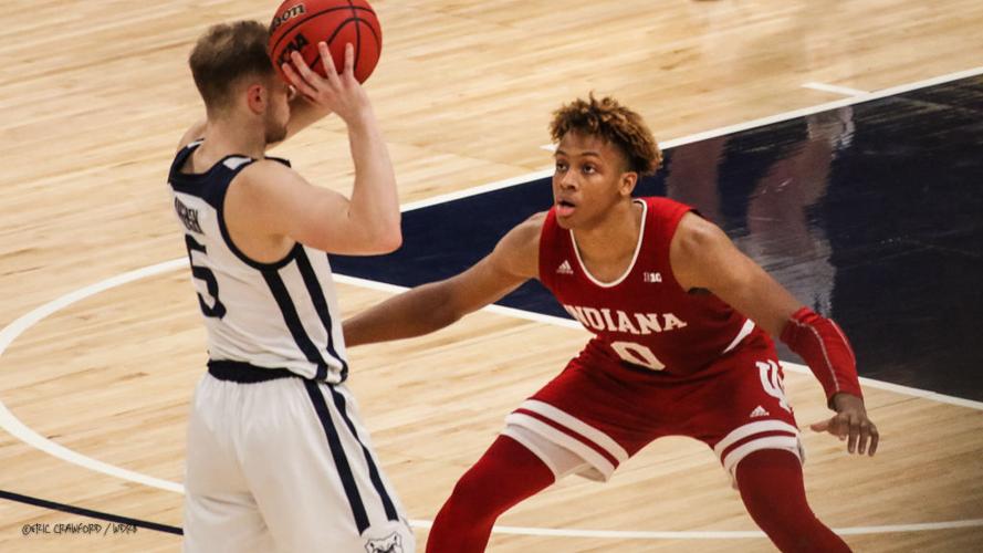 Romeo Langford defends