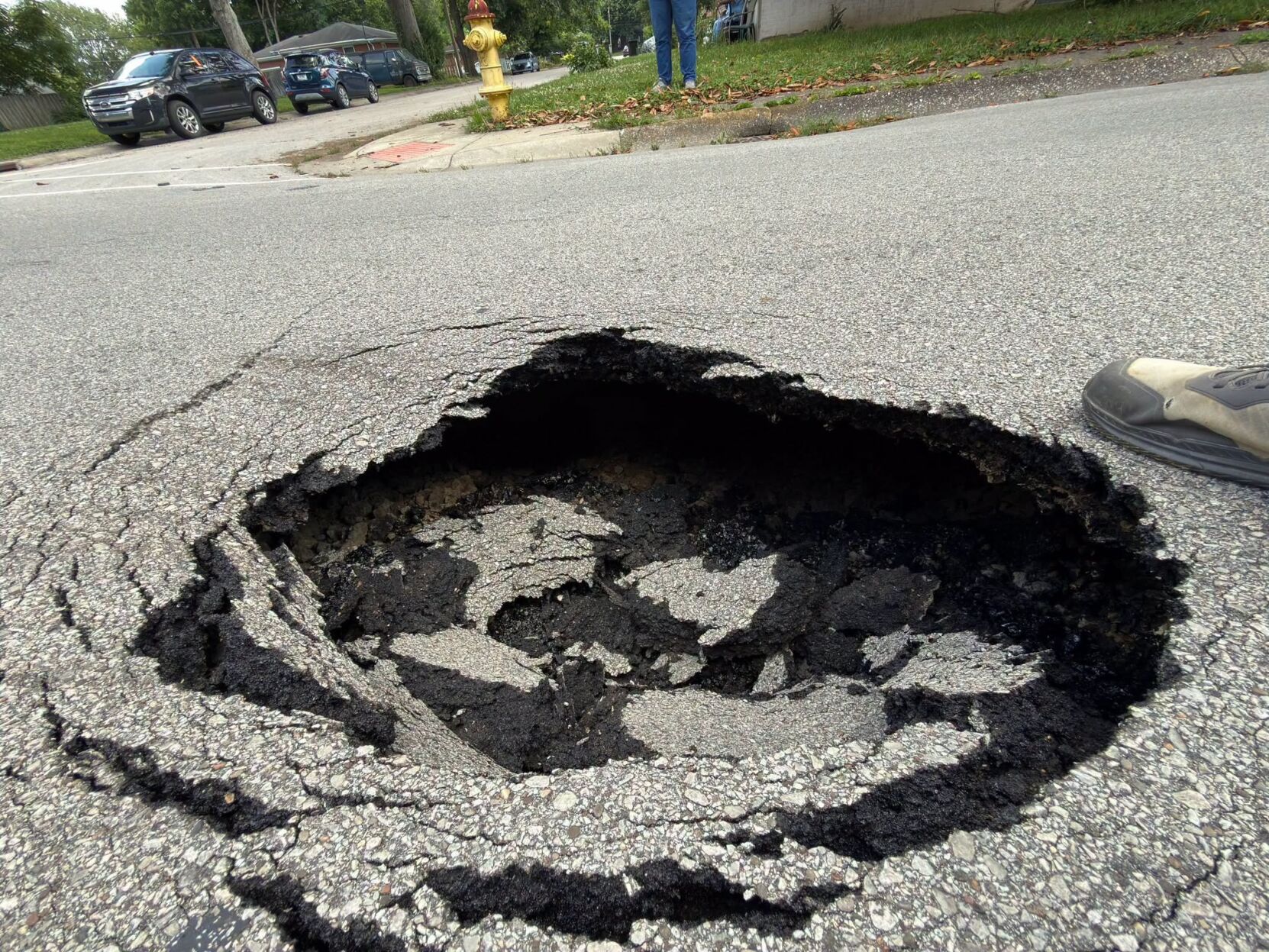 Road collapse prompts emergency closure on 8th Street in